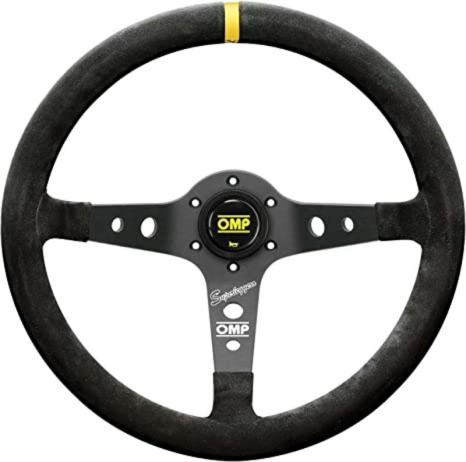 Picture of OMP Corsica SuperleggeroSuede Leather 350mm Diameter Steering Wheel Black