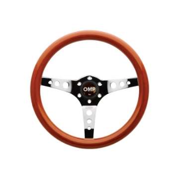 Picture of OMP Mugello Wooden Steering Wheel 350mm Handgrip Oval25X23mm