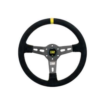 Picture of OMP RS Steering Wheel Black-Yellow D 350