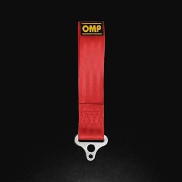 Picture of OMP Tow Hook Stainless Internal Diametre 100 mm - Medium Material Red