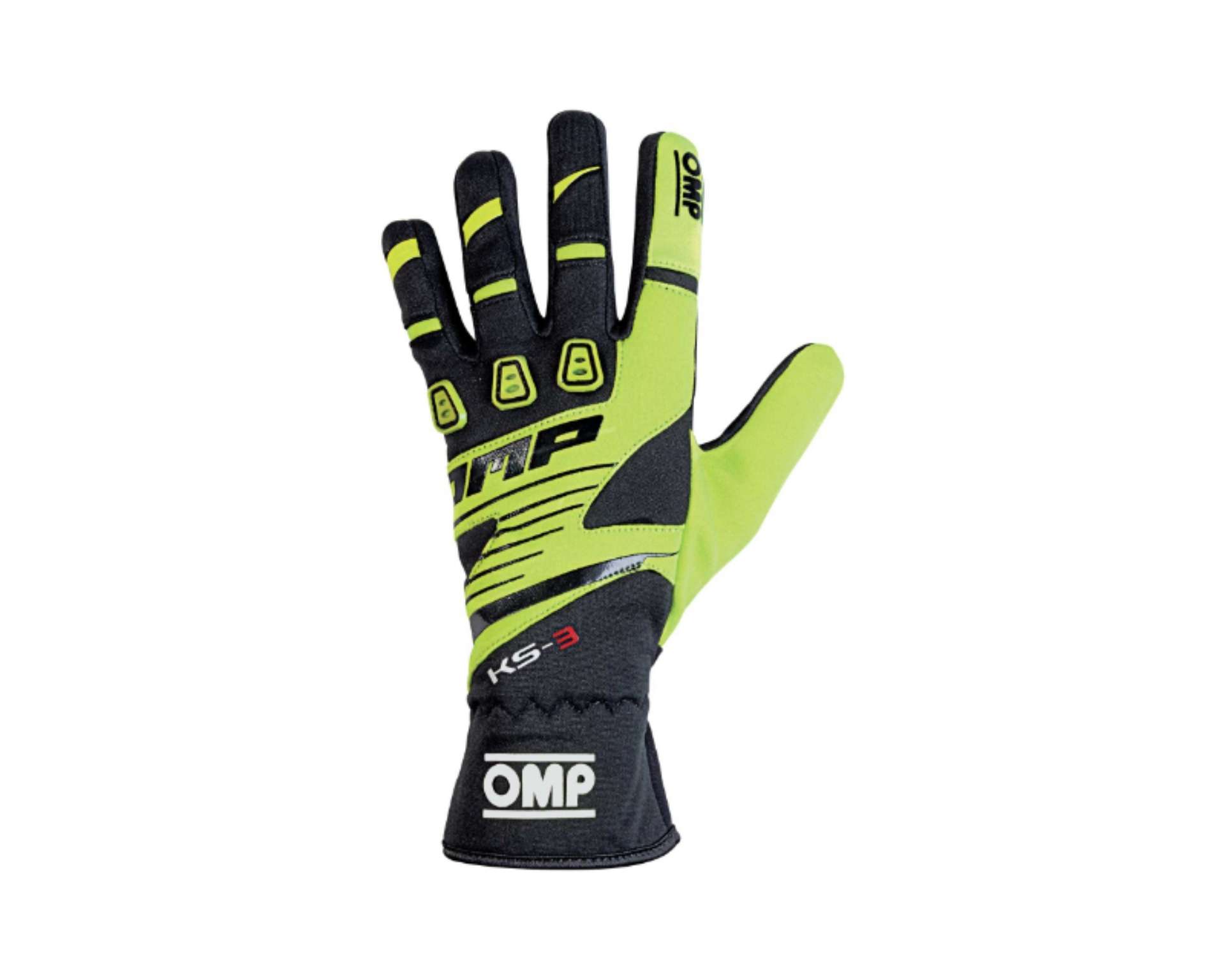 Picture of OMP KS-3 Gloves Yellow-Black - Size XL