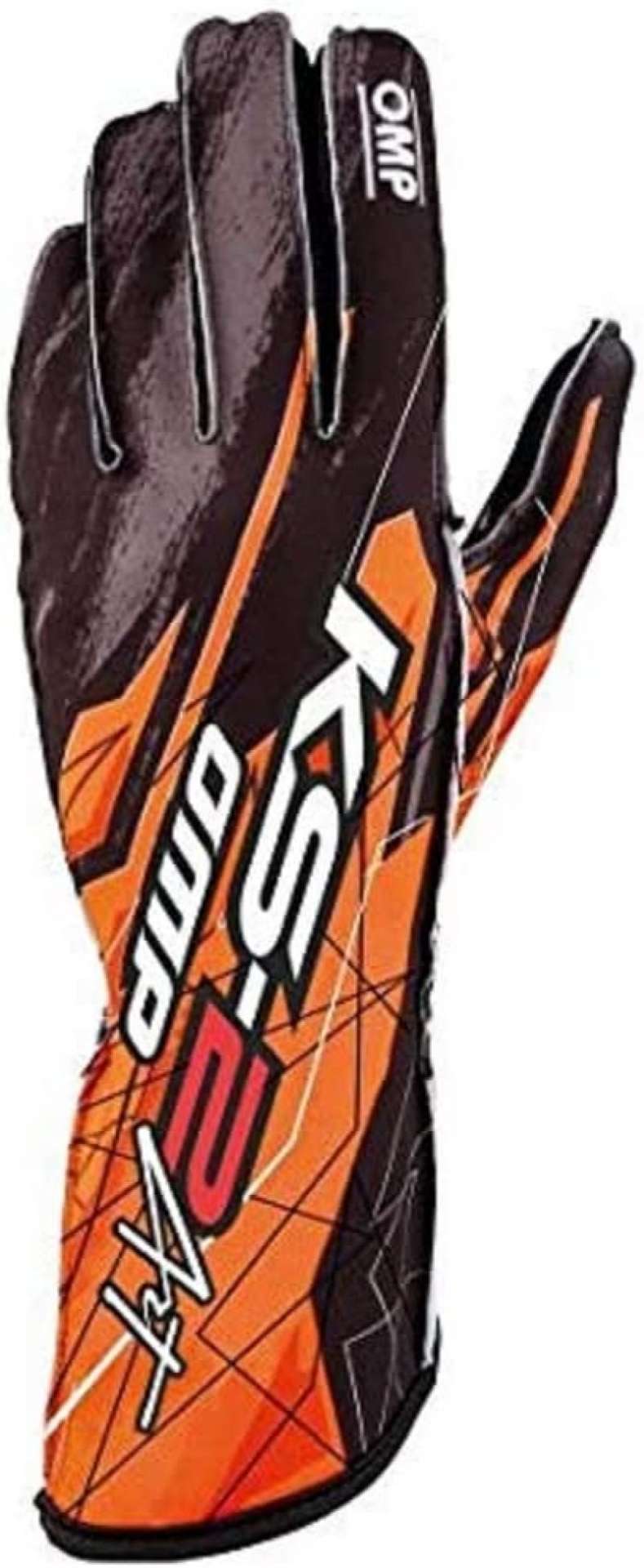 Picture of OMP KS-2 Art Gloves Black-Orange - Size 4 For Children