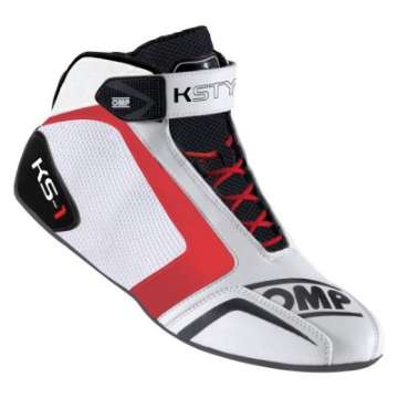 Picture of OMP KS-1 Shoes White-Black-Red - Size 32