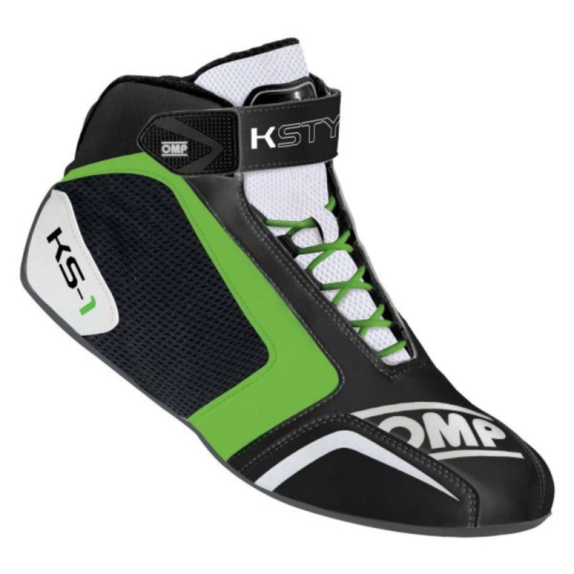 Picture of OMP KS-1 Shoes Black-White-Green - Size32