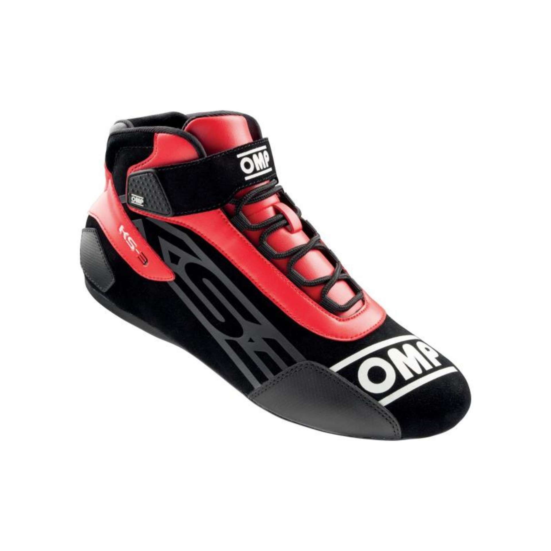 Picture of OMP KS-3 Shoes My2021 Black-Red - Size 32