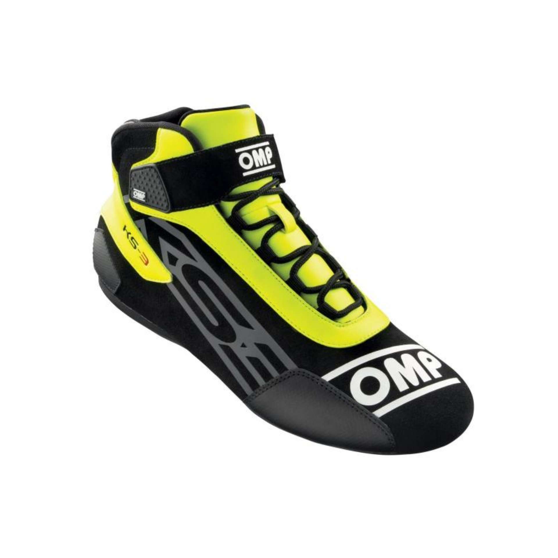 Picture of OMP KS-3 Shoes My2021 Black-Yellow - Size 32