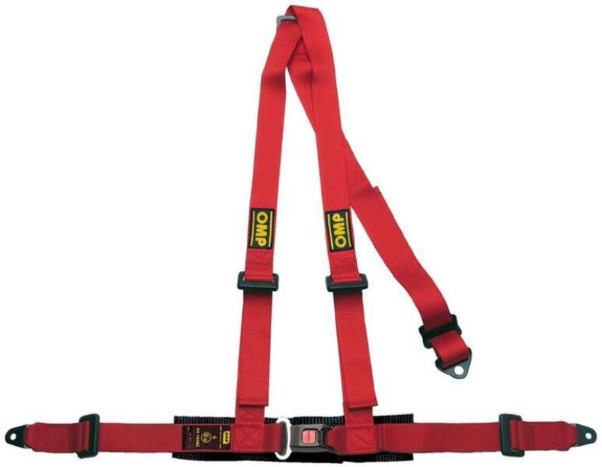 Picture of OMP 3 Point Harness - Red