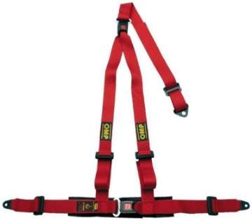 Picture of OMP 3 Point Harness - Red