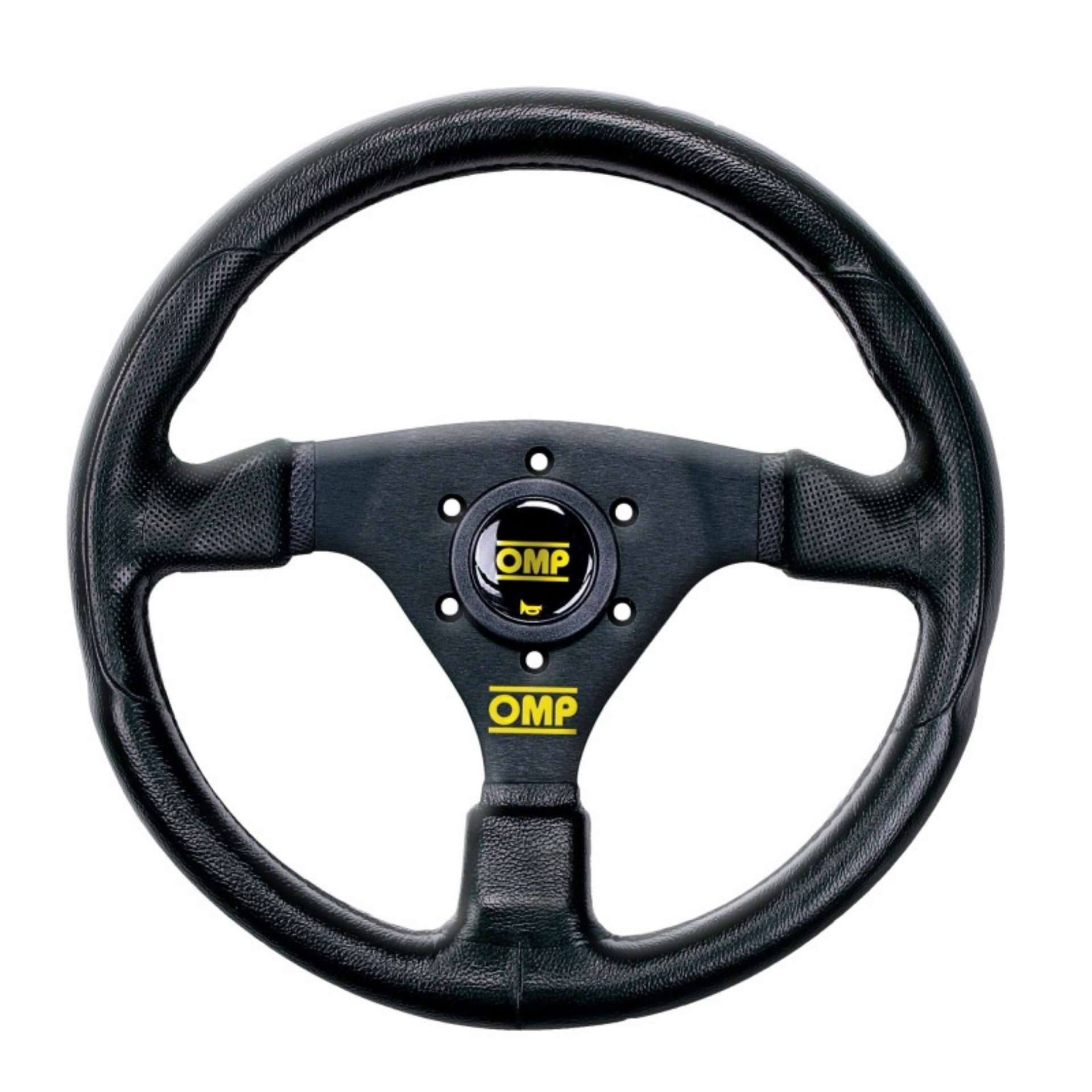 Picture of OMP GP Racing Steering Wheel - Black-Black