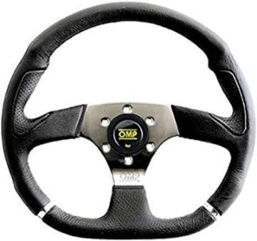 Picture of OMP Cromo Steering Wheel w- 3 Steel Spokes Supplied