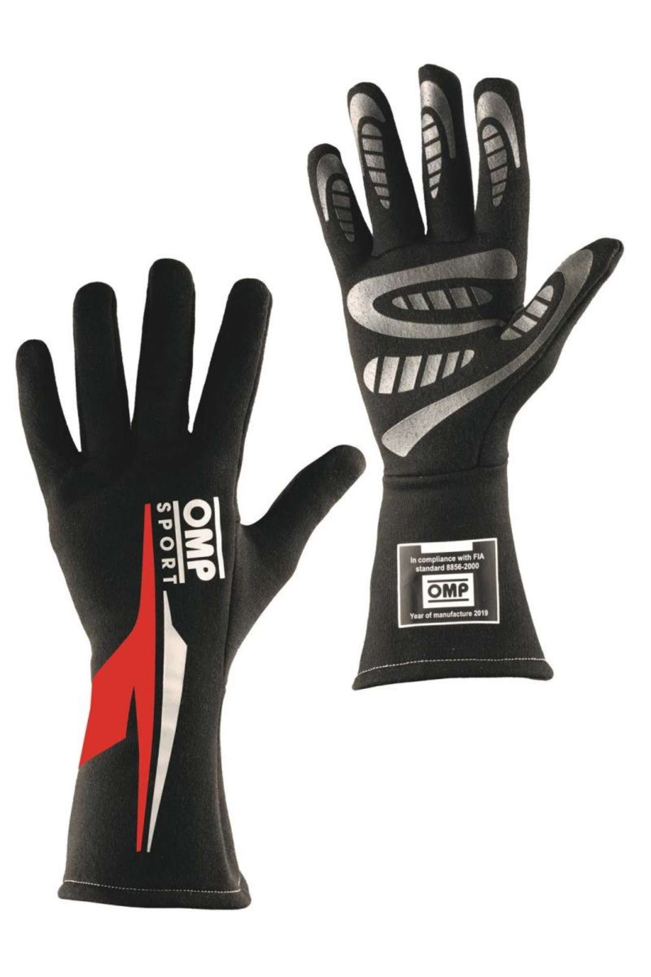 Picture of OMP Os 60 Gloves Black-White L Fia-Sfi