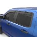 Picture of EGR 2022+ Ford Maverick In Channel Window Visors Front-Rear Set - Matte Black Crew Cab