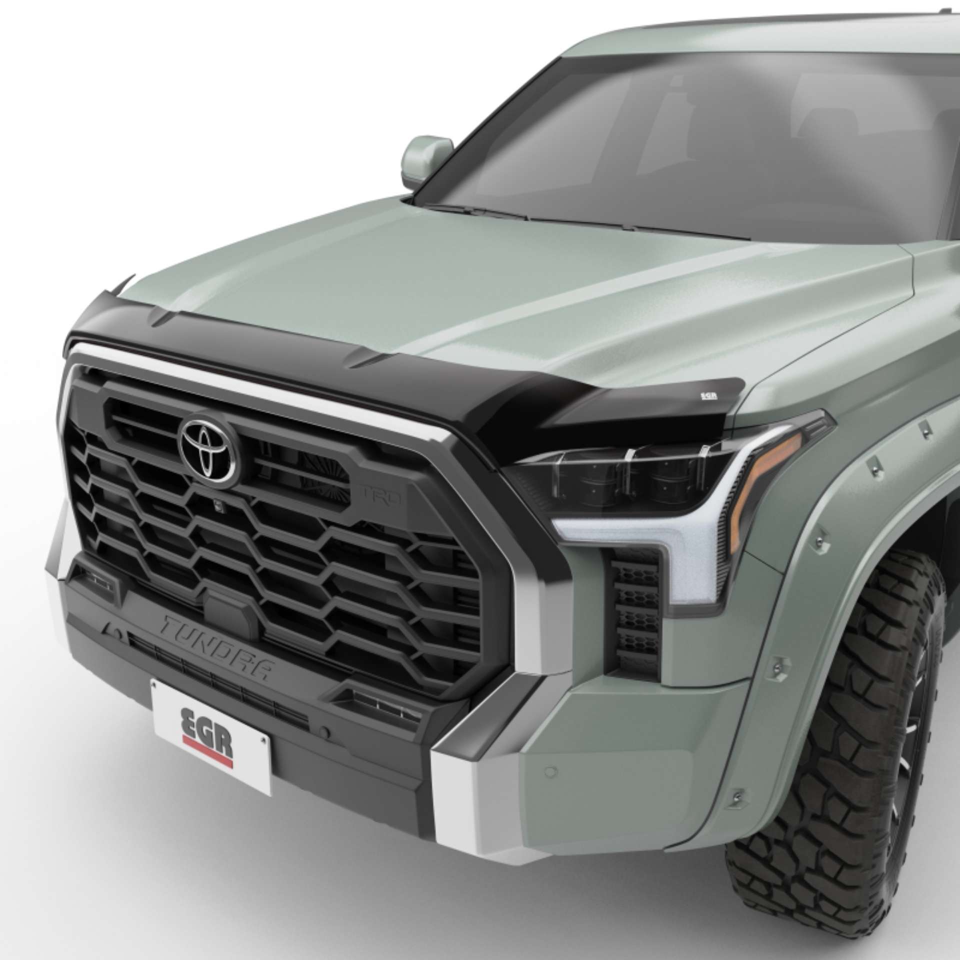 Picture of EGR 22-23 Toyota Tundra Superguard Hood Guard - Dark Smoke