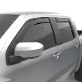 Picture of EGR 2022+ Nissan Frontier In Channel Window Visors Front-Rear Set Matte Black Crew Cab