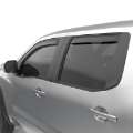 Picture of EGR 2022+ Nissan Frontier In Channel Window Visors Front-Rear Set Matte Black Crew Cab