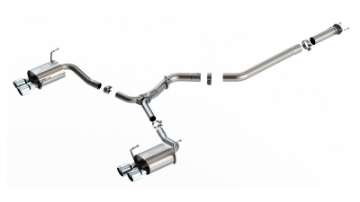 Picture of Borla 2022 Subaru WRX 2-4L Turbo AT-MT AWD S-Type Catback Exhaust Polished Tips