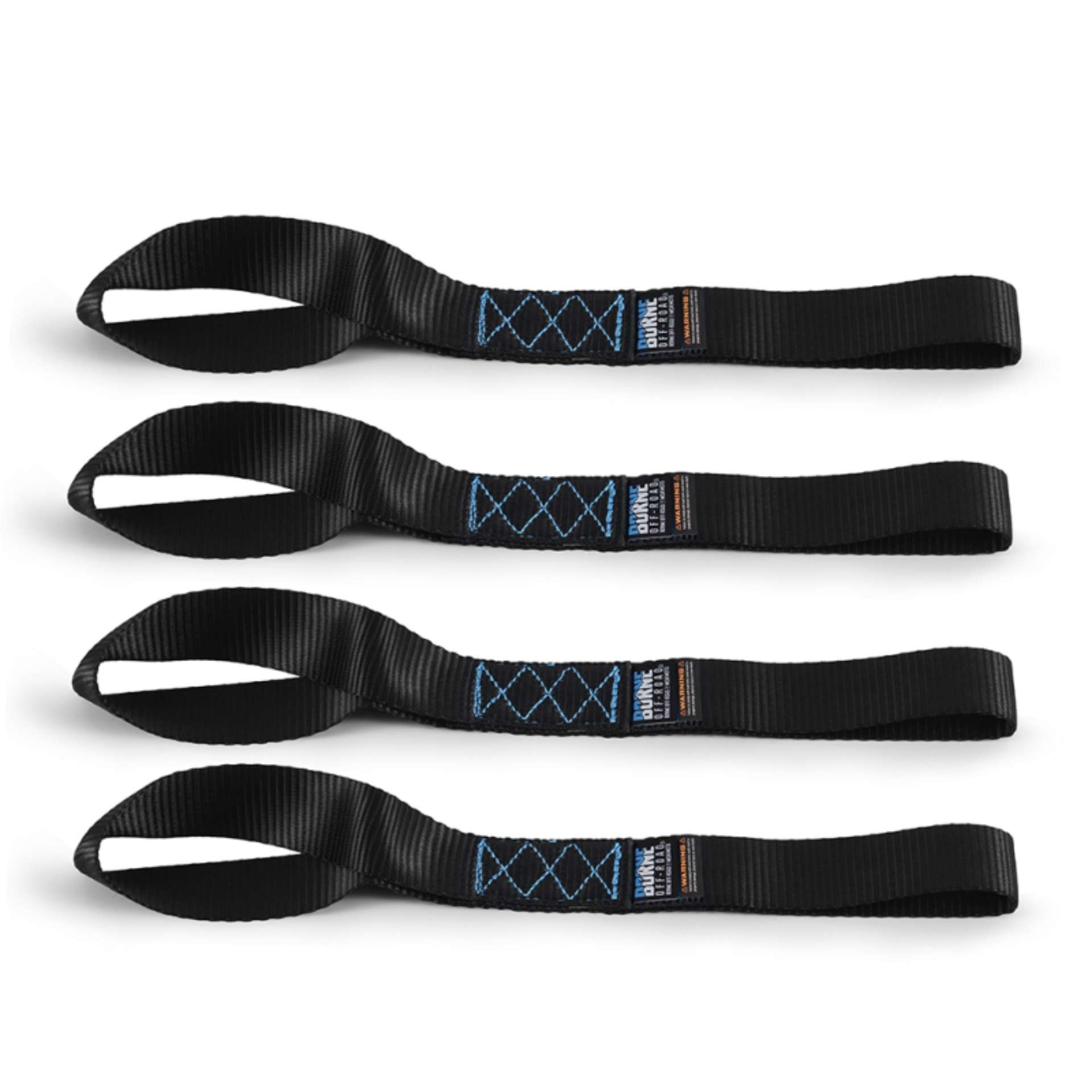 Picture of Mishimoto Soft Loop Tie-Down Straps 4-Pack Black