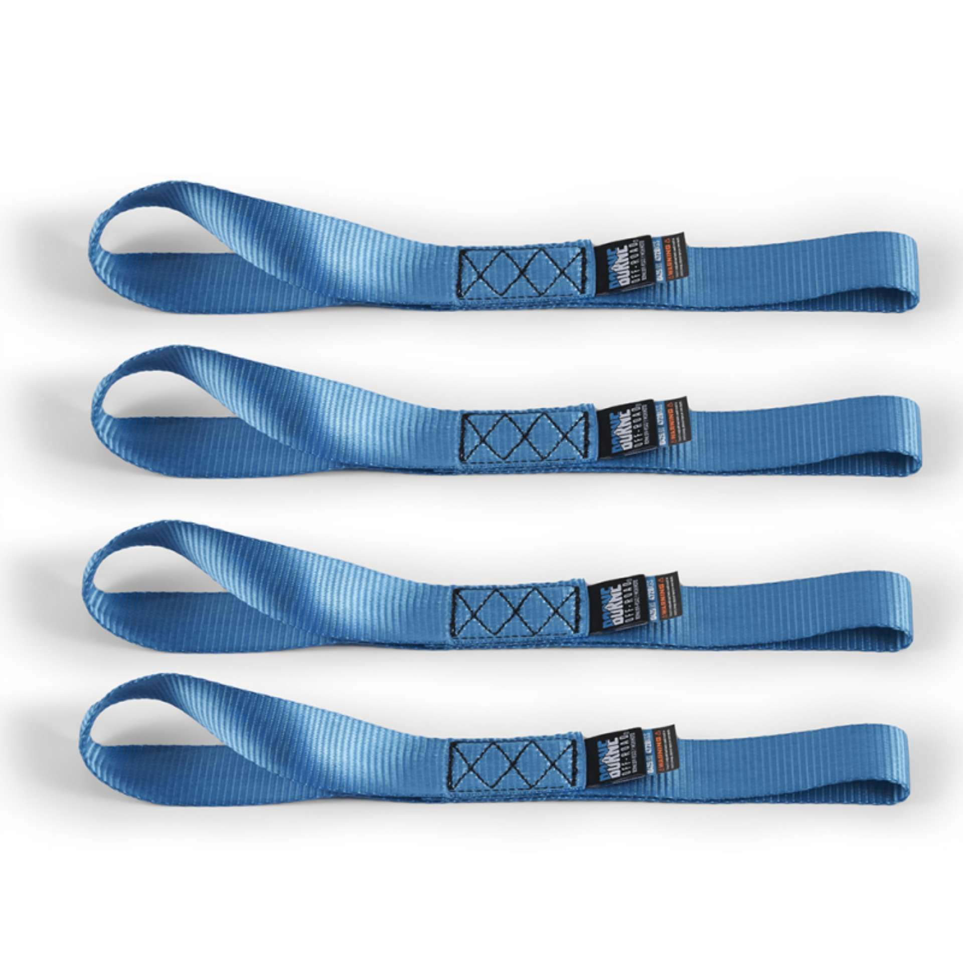 Picture of Mishimoto Soft Loop Tie-Down Straps 4-Pack Blue