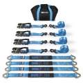 Picture of Mishimoto Vehicle Ratchet Tie-Down Kit 4 pack Blue