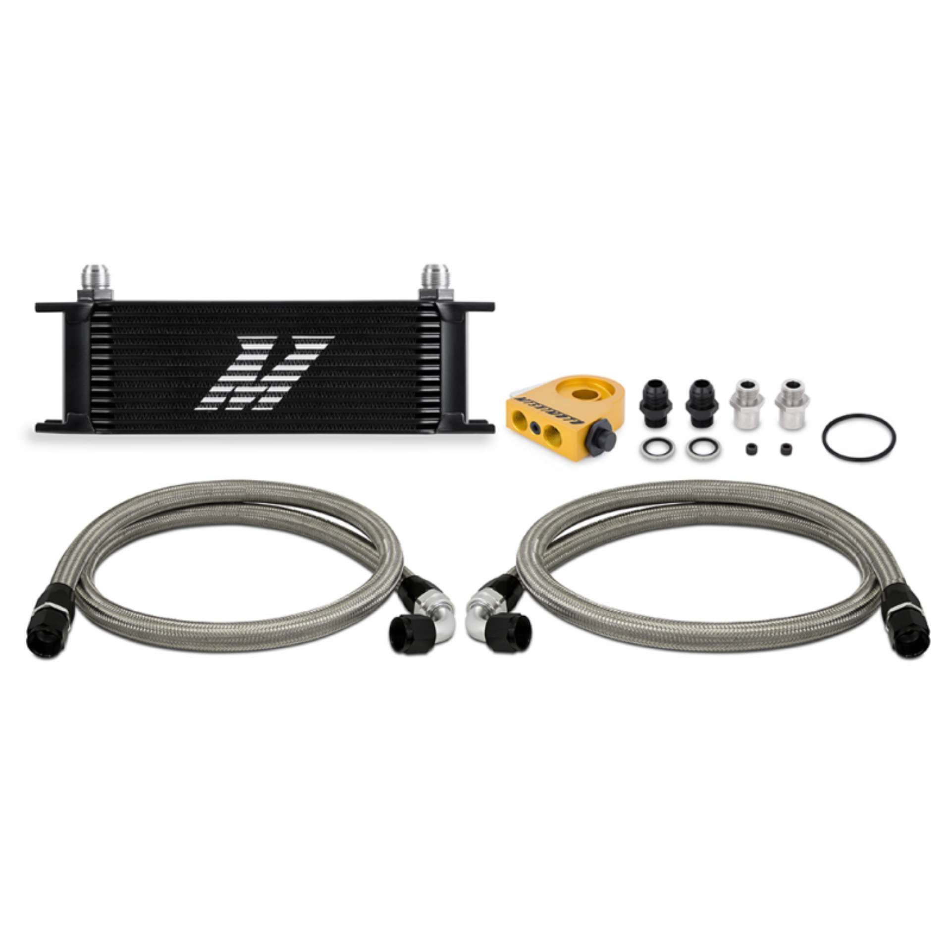 Picture of Mishimoto Universal Thermostatic Oil Cooler Kit 13-Row Black