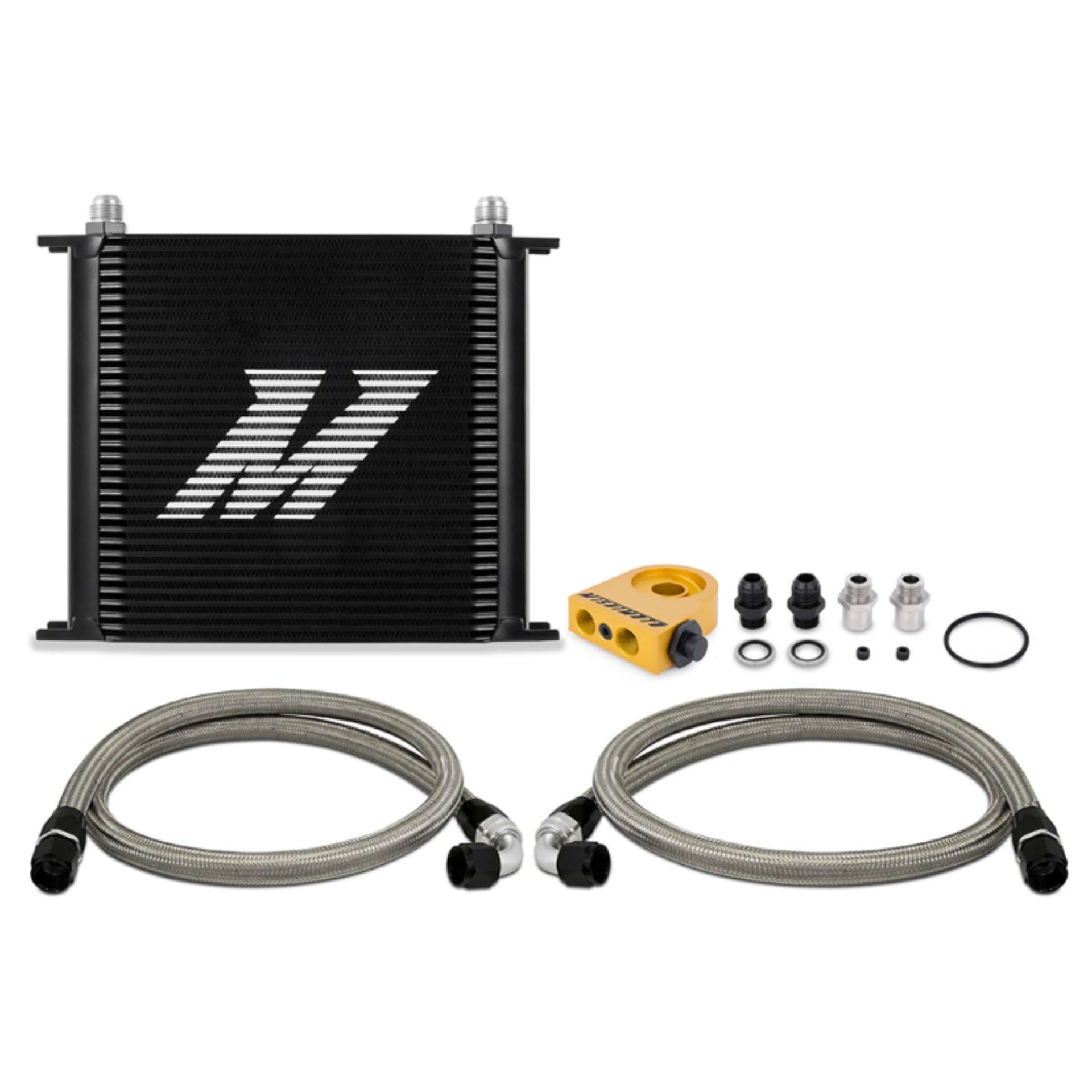 Picture of Mishimoto Universal Thermostatic Oil Cooler Kit 34-Row Black