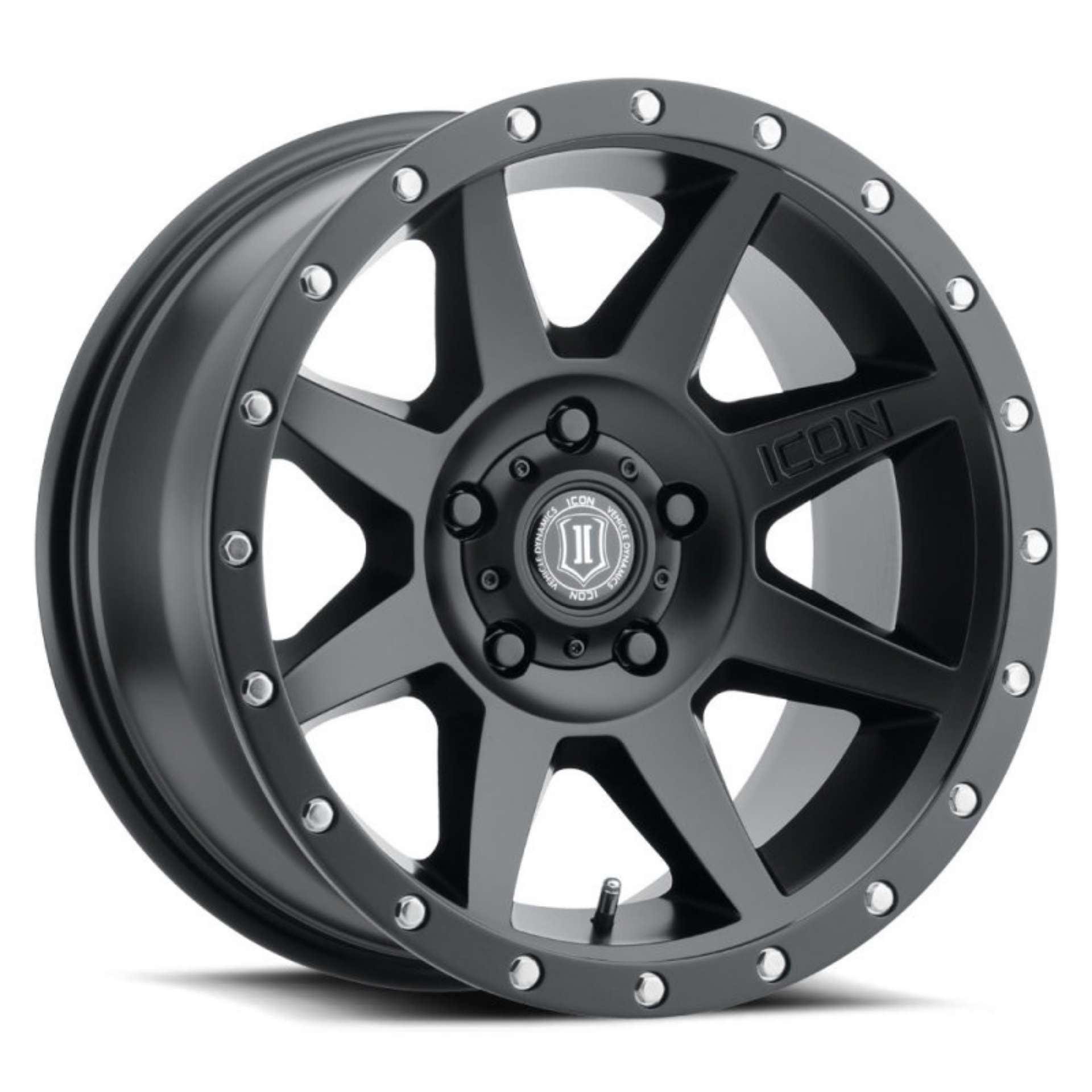 Picture of ICON Rebound 17x8-5 5x4-5 0mm Offset 4-75in BS 71-5mm Bore Satin Black Wheel