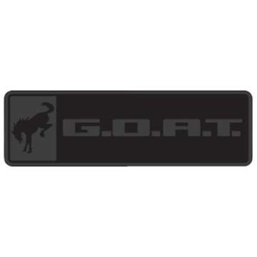 Picture of Ford Racing Bronco-Bronco Sport G-O-A-T- Badge - Black-Black