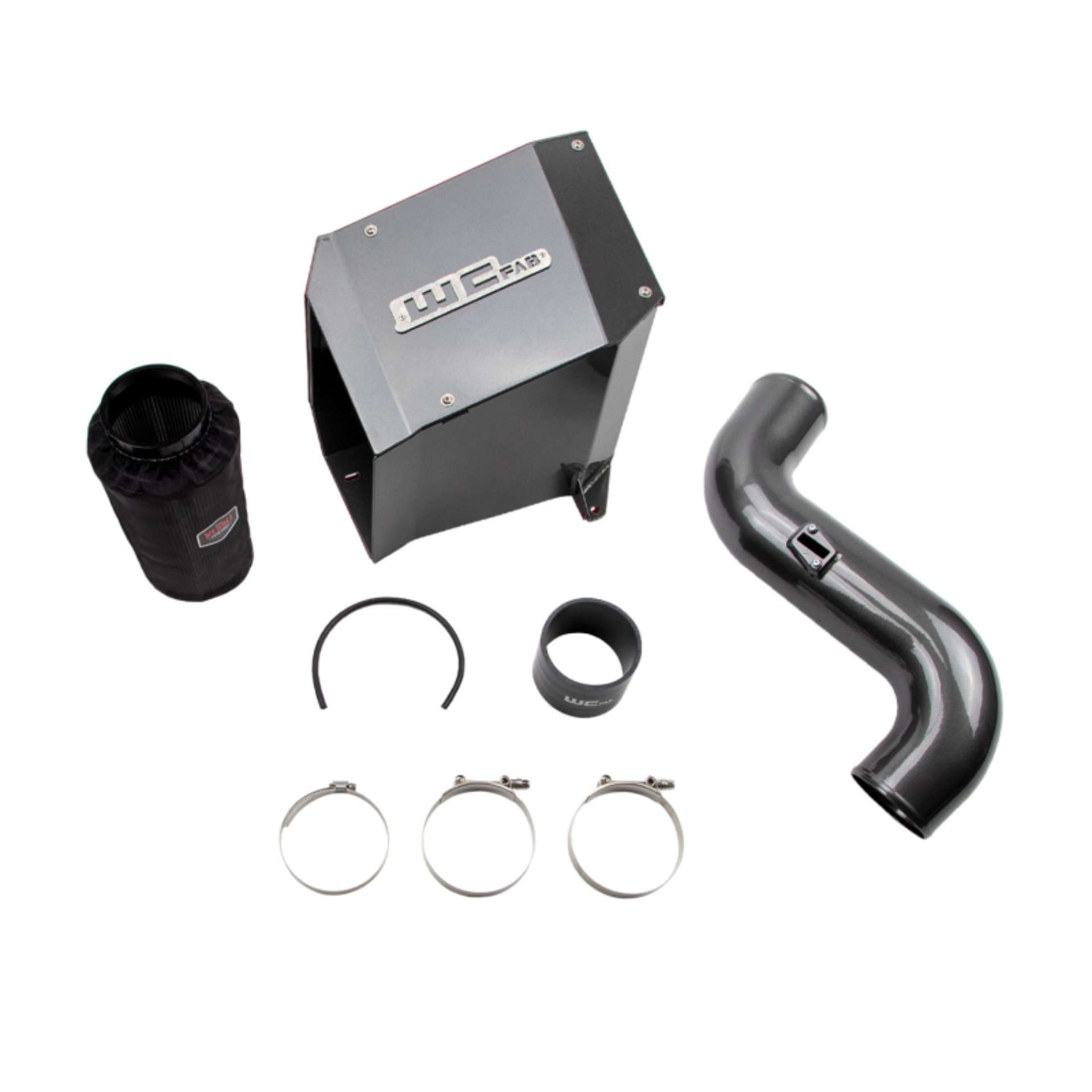 Picture of Wehrli 07-5-10 Chevrolet Duramax LMM 4in Intake Kit - Gloss Black