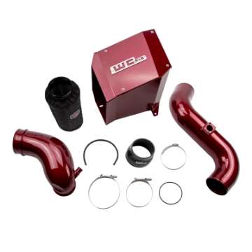 Picture of Wehrli 07-5-10 Chevrolet Duramax LMM 4in Intake Kit Stage 2 - WCFab Red