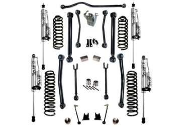 Picture of Superlift 07-18 Jeep Wrangler JK 4WD 4in Suspension Lift Kit w- Fox 2-0 Res Shocks