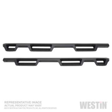 Picture of Westin 19-22 GMC Sierra 1500 CC 6-5ft Bed Excl- 2019 Ltd-LD HDX Drop W2W Nerf Step Bars - Tex- Blk