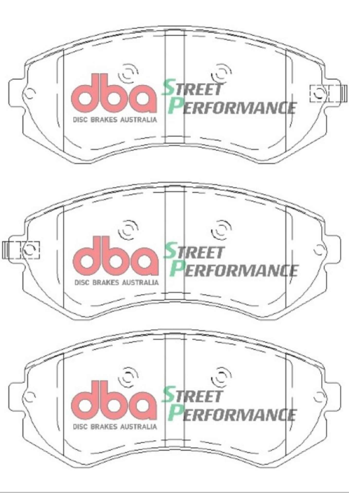 Picture of DBA 90-96 Nissan 240SX w-ABS SP Performance Front Brake Pads