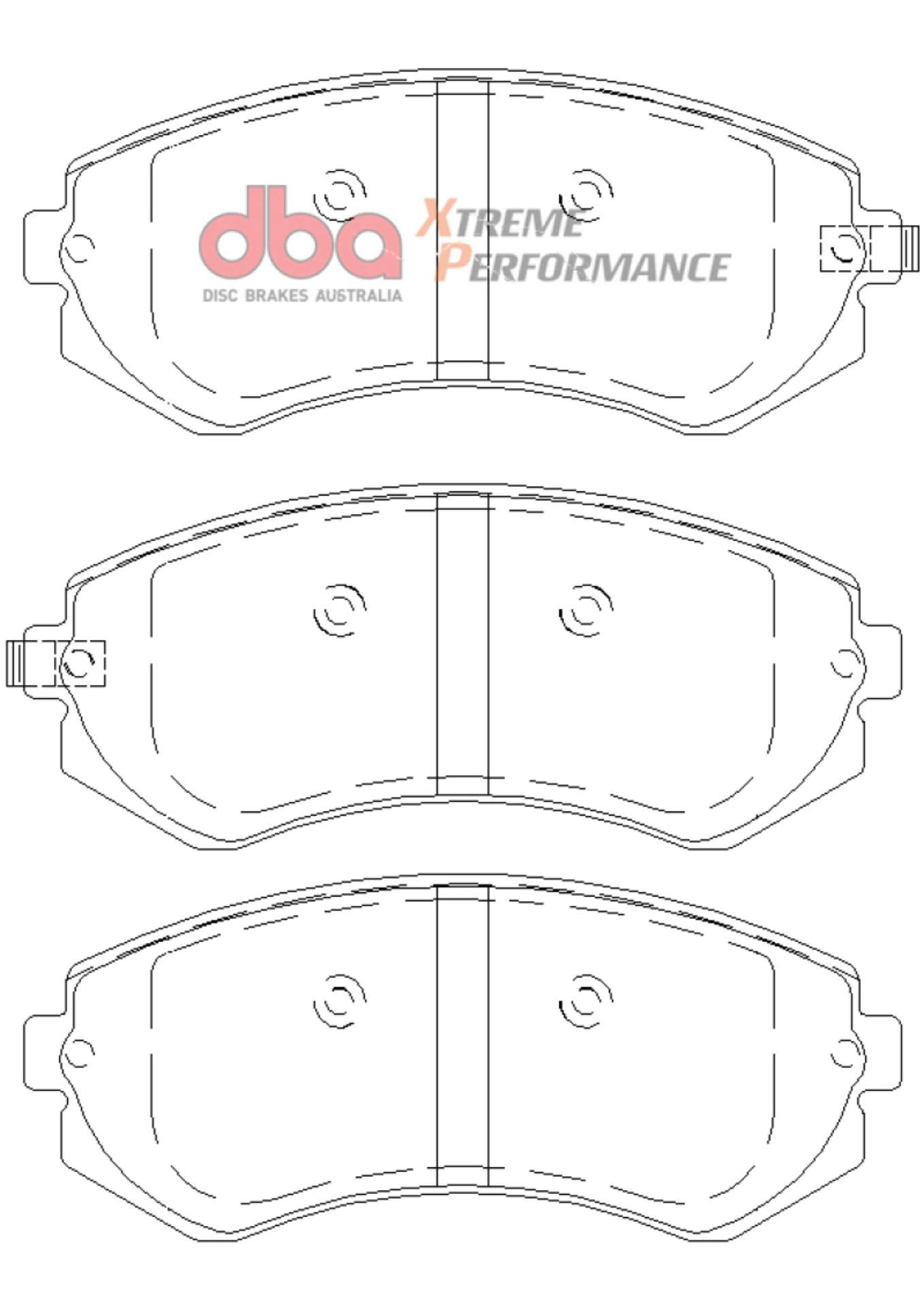 Picture of DBA 90-96 Nissan 240SX w-ABS XP Performance Front Brake Pads