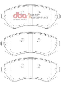 Picture of DBA 90-96 Nissan 240SX w-ABS XP Performance Front Brake Pads