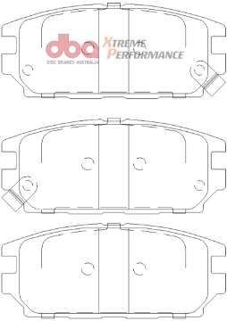 Picture of DBA 1994 Eagle Talon TSi 1st Gen AWD XP Performance Front Brake Pads