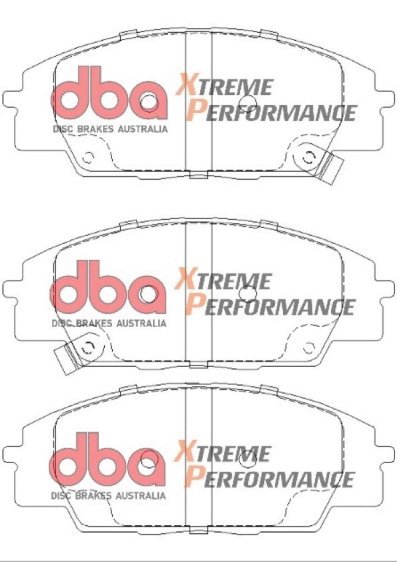 Picture of DBA 06-11 Honda Civic Si XP Performance Front Brake Pads