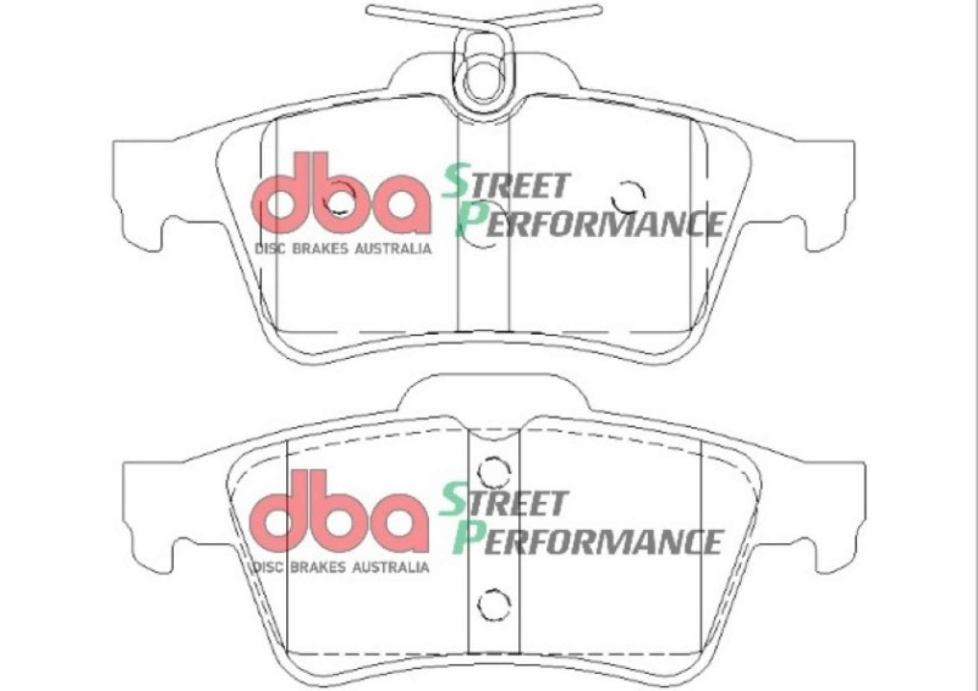 Picture of DBA 08-10 Chevrolet Cobalt Rear Rotor SP Performance Rear Brake Pads