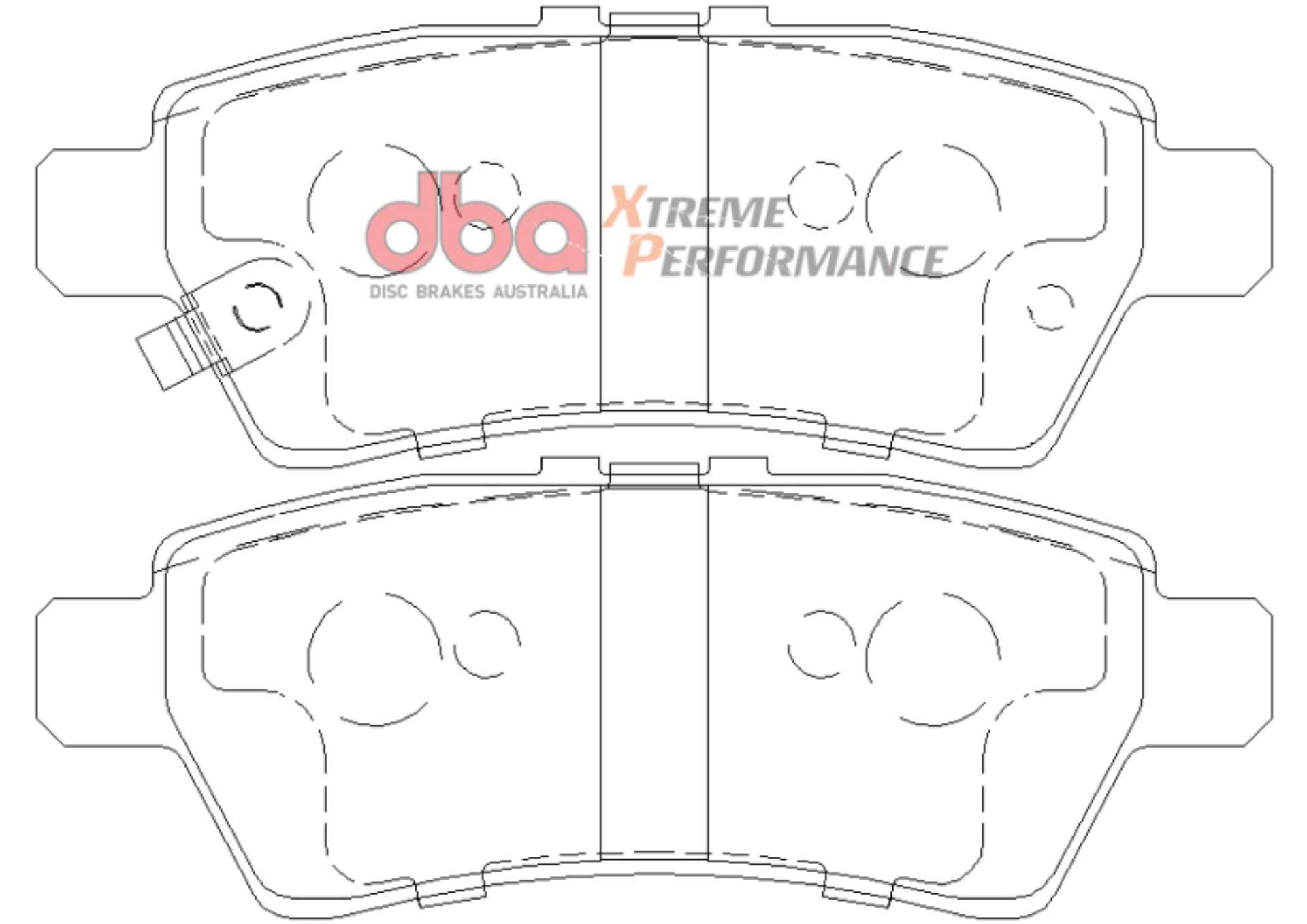 Picture of DBA 04-12 Nissan Pathfinder 4-0L XP Performance Rear Brake Pads