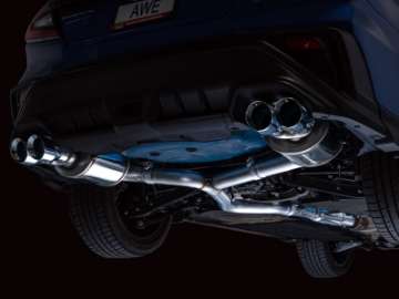 Picture of AWE Tuning 2022+ VB Subaru WRX Touring Edition Exhaust - Chrome Silver Tips