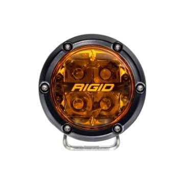 Picture of Rigid Industries 360-Series 4in Fog w- Amber PRO Lens - White Pair