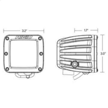 Picture of Rigid Industries D-Series Spot w- Amber PRO Lens Pair