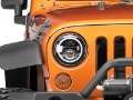 Picture of Raxiom 97-18 Jeep Wrangler TJ-JK Axial Halo Headlights w- DRL Amber Signals- Blk Hsng Clear Lens