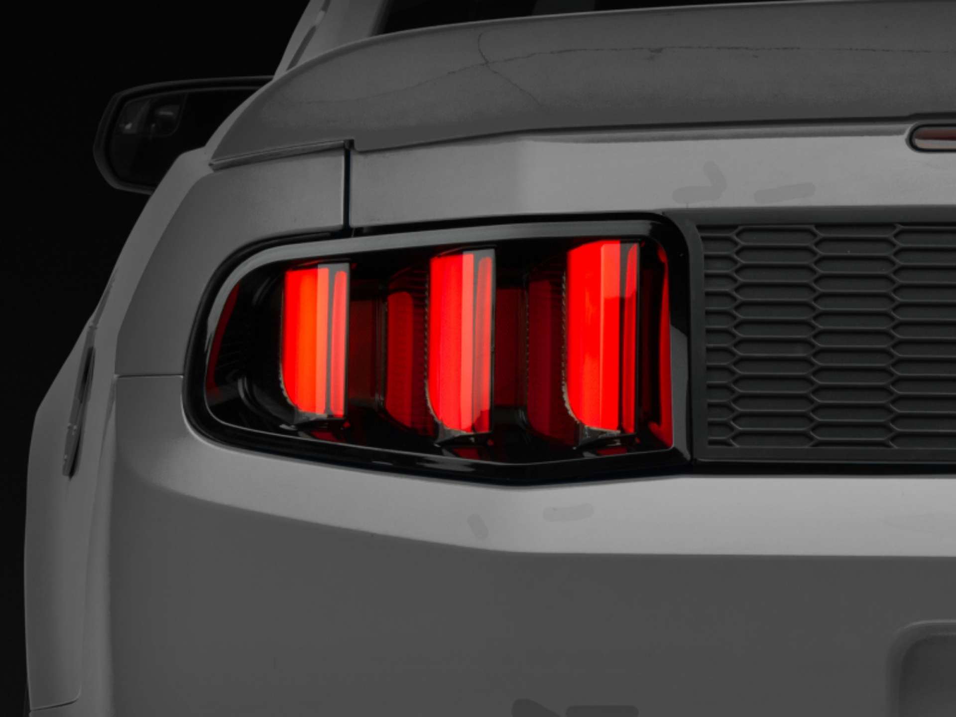 Picture of Raxiom 10-12 Ford Mustang Vector V2 LED Tail Lights - Gloss Black Housing Clear Lens