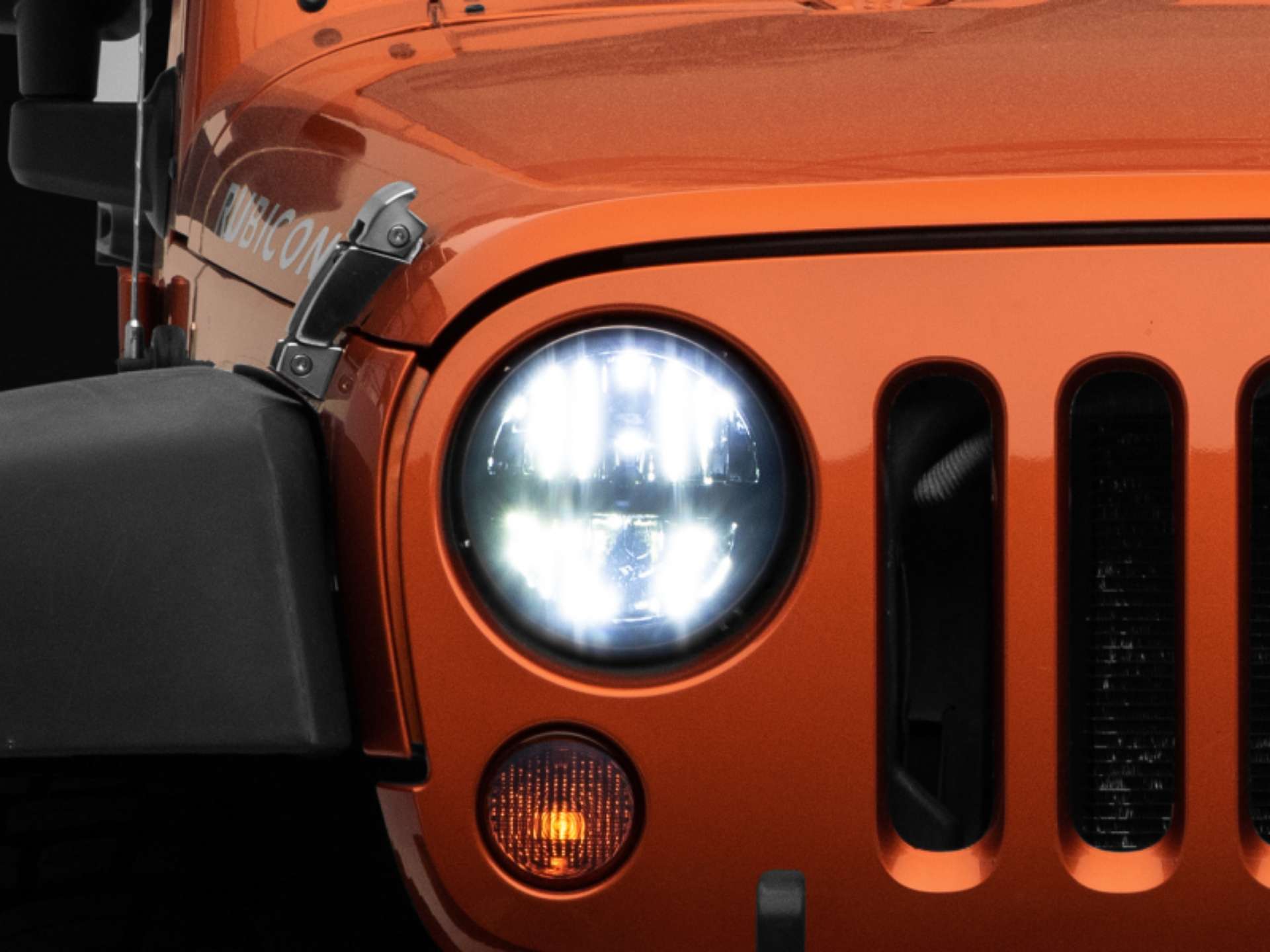 Picture of Raxiom 97-18 Jeep Wrangler TJ-JK Axial Series LED Headlights- Black Housing Clear Lens