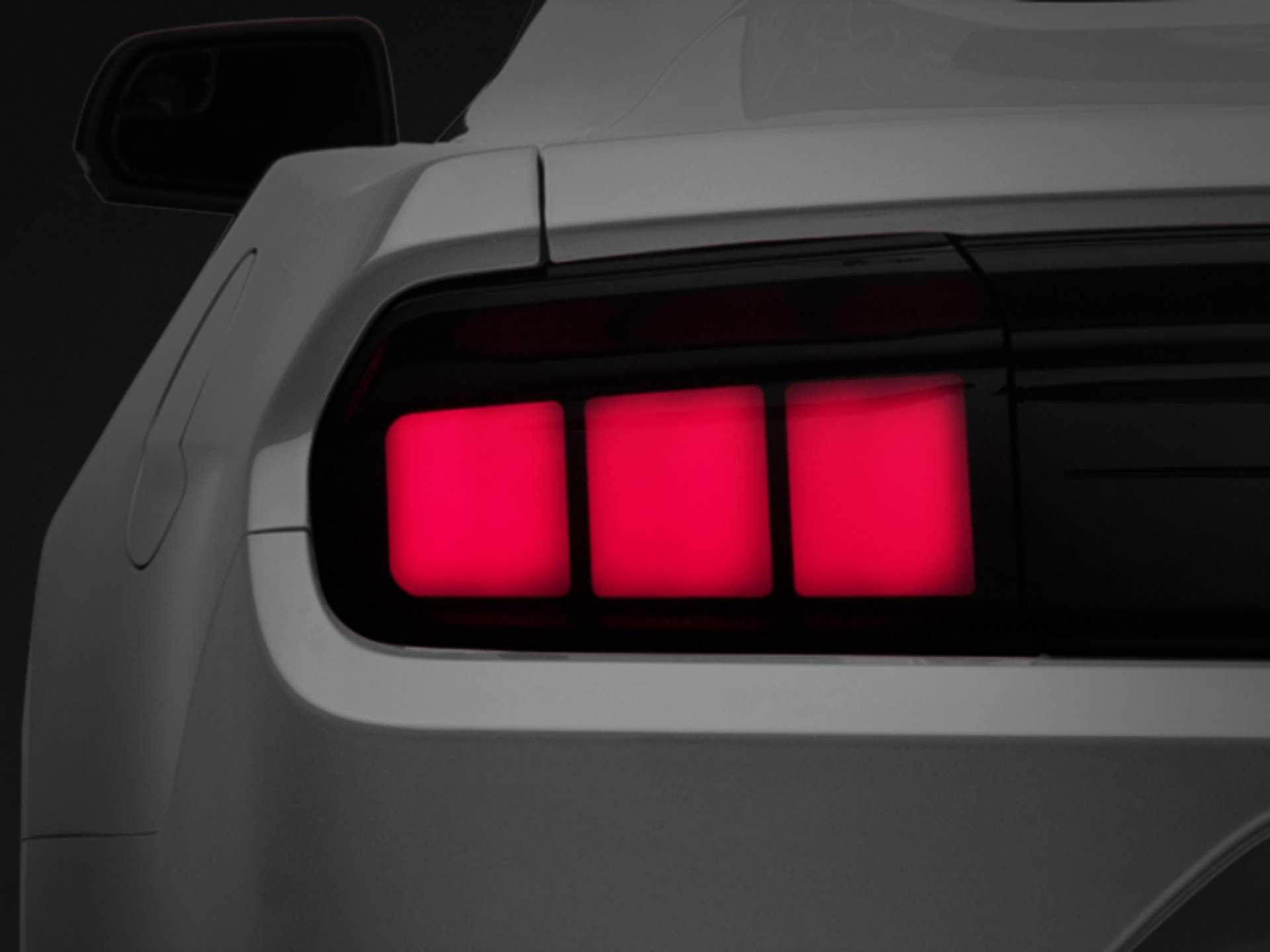 Picture of Raxiom 15-22 Ford Mustang Profile LED Tail Lights - Gloss Black Housing Smoked Lens