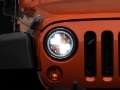 Picture of Raxiom 97-18 Jeep Wrangler TJ-JK Axial Spider LED Headlight w- Amber DRL- Chrome Hsng Clear Lens