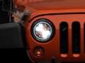 Picture of Raxiom 97-18 Jeep Wrangler TJ-JK Axial Spider LED Headlight w- Amber DRL- Chrome Hsng Clear Lens