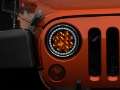 Picture of Raxiom 97-18 Jeep Wrangler TJ-JK Axial Spider LED Headlight w- Amber DRL- Chrome Hsng Clear Lens