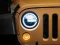 Picture of Raxiom 97-18 Jeep Wrangler TJ-JK 7-Inch LED Headlights w- Halos- Black Housing Clear Lens