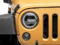 Picture of Raxiom 97-18 Jeep Wrangler TJ-JK 7-Inch LED Headlights w- Halos- Black Housing Clear Lens